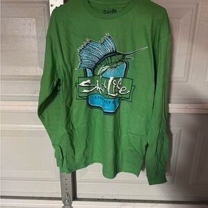 Salt Life Olive Green Tee